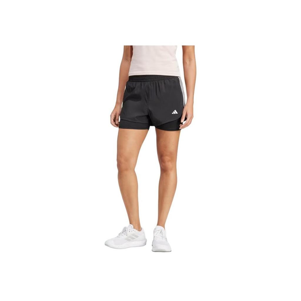 adidas Pacer 3-Stripes Training Woven Shorts Women Shorts Black JJ3116