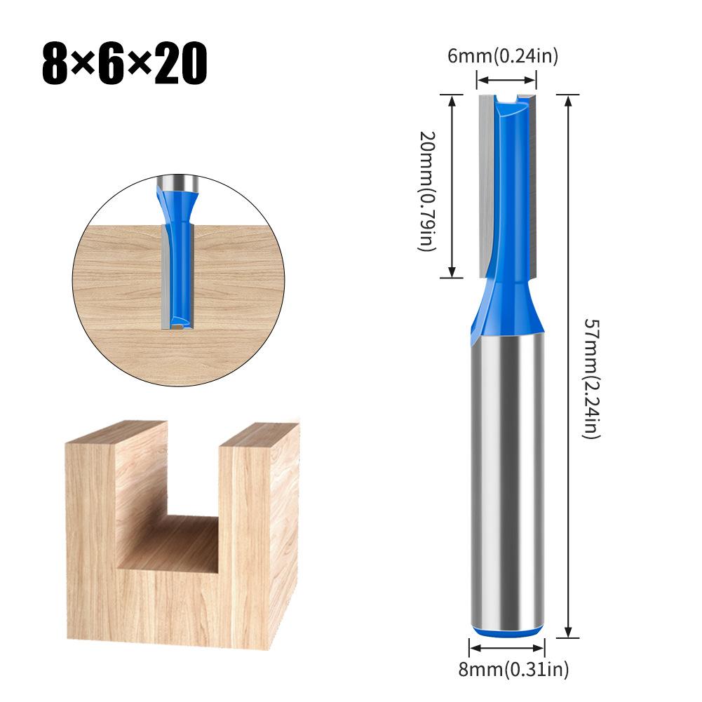 

8Mm Handle Woodworking Slotting Straight Knife 6-20Mm Double Edge Straight Knife Slotting Milling Cutter Export Slotting Knife Russia straight knife 8 * 6