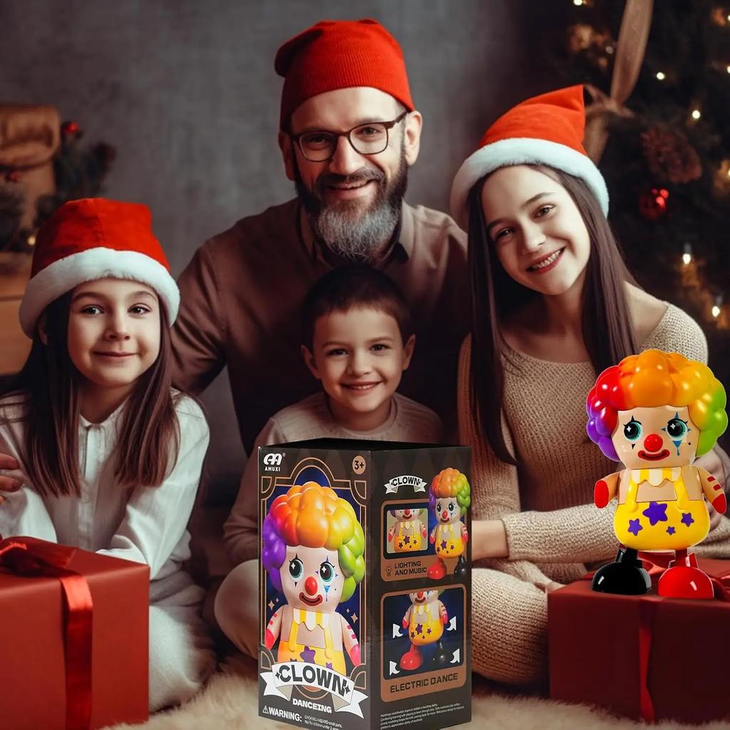 Küçük Çocuk ve Bebekler İçin Dans Eden Palyaço Oyuncakları Erken Öğrenme Eğitici Müzikli Işıklı Palyaço Oyuncakları Cadılar Bayramı Dekorasyonu Erkek Kız Çocukları İçin Hediye