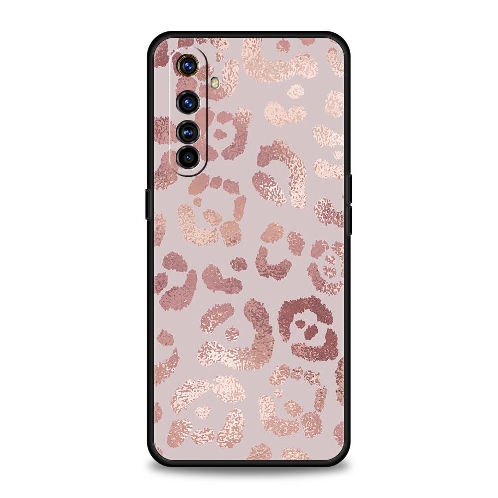 Mooie Rosegouden Kunst Case Voor Realme 12 11 10 9 8 5G 7 6 GT5 GT3 GT2 Pro C21 C11 C25 C35 Voor Realme GT Neo 2 3 3T 5 Cover