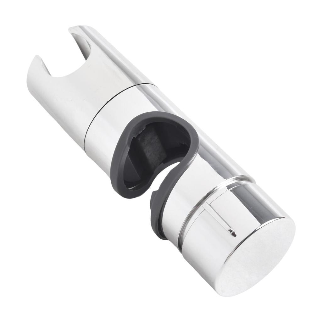 Chrome ABS Shower Rail Slider Holder Adjustable Bracket for 18mm and 25mm Rods