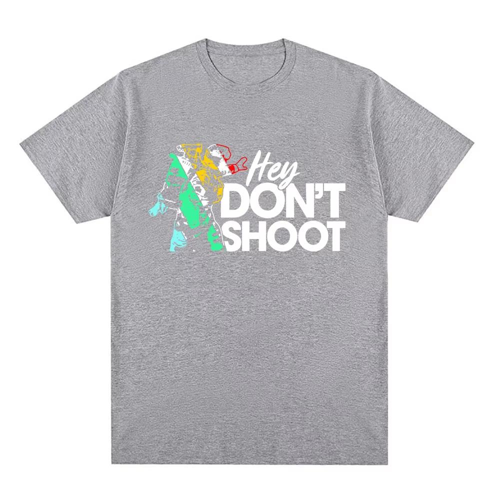 Don Shoot Game Arc Raiders T-Shirt Unisex Streetstyle Hip-Hop Reine Baumwolle Kurzarm Herren Hochwertige Streetwear T-Shirt