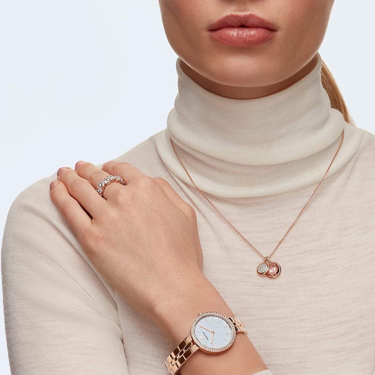 Swarovski Rose Gold Plated Necklaces Women's Rose Gold Tone Plated 5564908