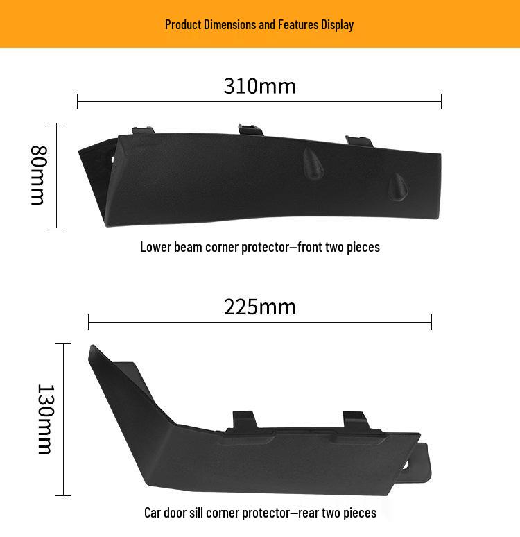 Tesla Cybertruck 2024 Vordertür unterer Schweller Schutzblech