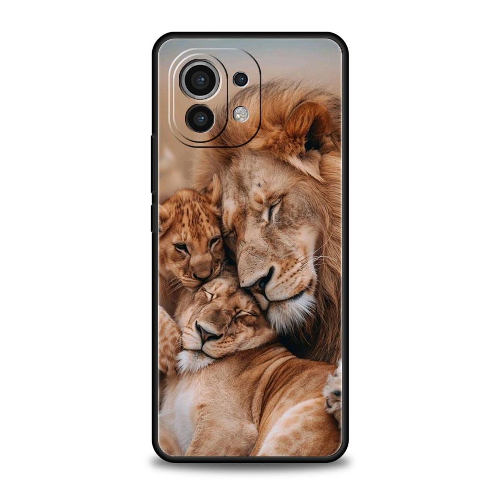 Custodia per Telefono Per Xiaomi Mi 15 14 14T 13T 12T Pro 12 13 11 Lite 5G 11T X6 X5 Pro Morbida Cover in TPU Leone Maschio Alpha Cucciolo