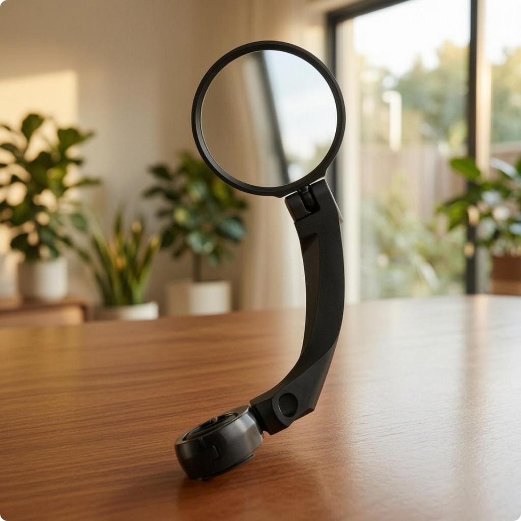 Folding Cycle Mirror with Safeguarding Film Works Mountain Bikes Convex