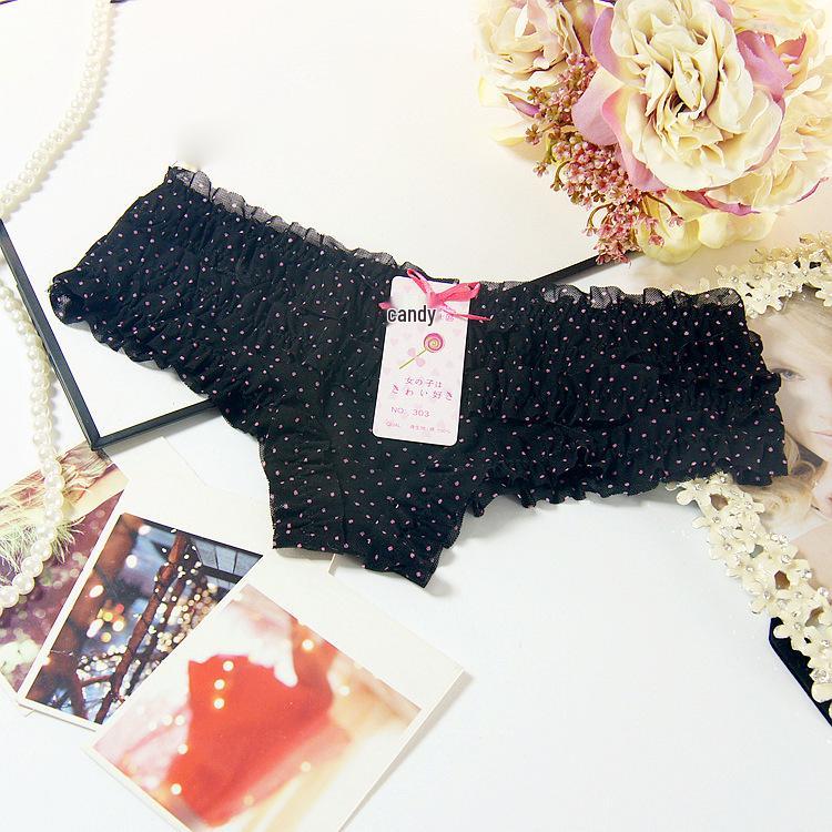 Culottes basses en dentelle résille élégantes: Lingerie pour femmes confortable, imprimée et transparente