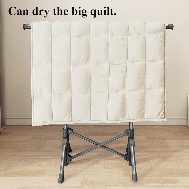 Folding Drying Racks Simple Balcony Floor Clothes Hanger Modern Portable Laundry Drying Rack Multifunction Storage Bracket