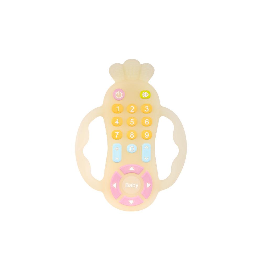 Simulated Remote Control Teether Baby Pacifier Anti-Thumb-Sucking Soothing Toy for Chewing and Stress Relief