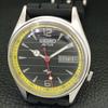 AUTOMATIK VINTAGE SEIKO ACTUS JAPAN HERREN SCHWARZES ZIFFERBLATT UHR a702329-5