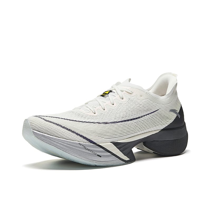 Anta C10 Pro Slip Resistant And Breathable Low top Running Shoes Men's White Gray Black 112445574-1
