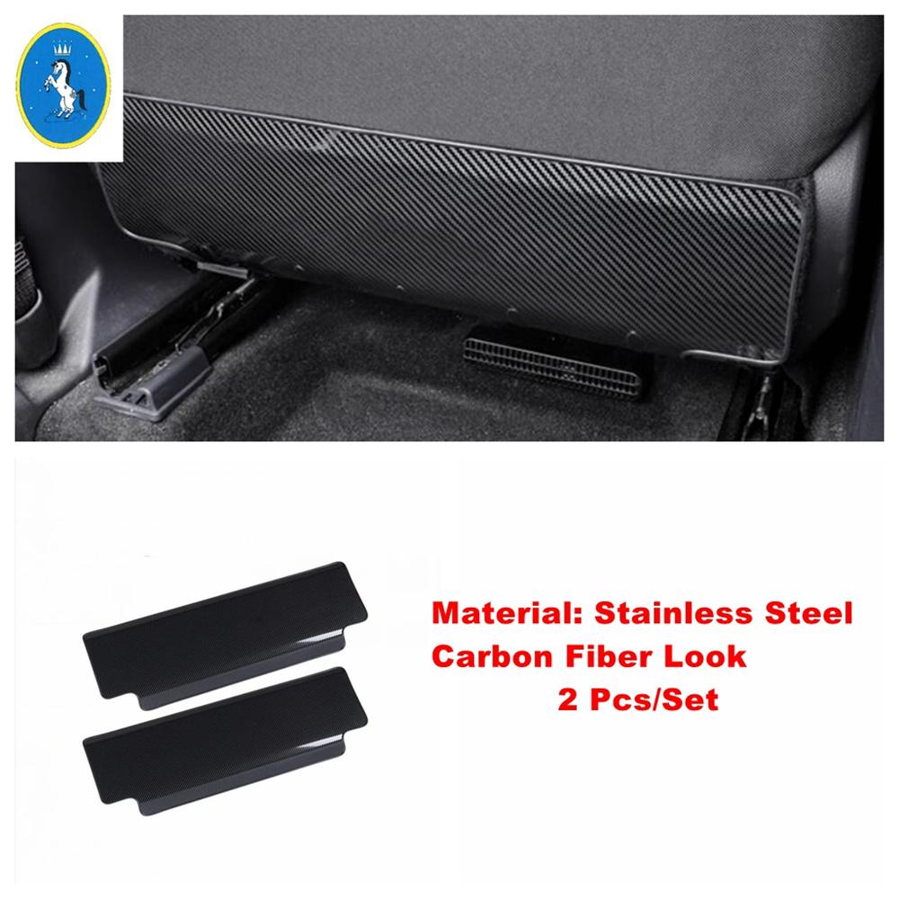 

Car Seat Back Anti Kick Protector Waterproof Anti Dirty Panel Accessories Cover Trim Fit For TOYOTA RAV4 RAV 4 XA50 - 2024 Carbon Fiber Look