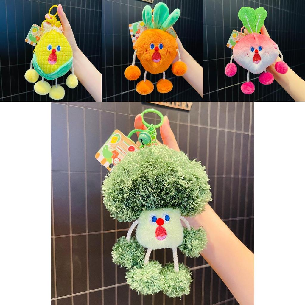 Jinnew Scream Vegetables Plush Keychain Coin Pouch For Kids And Teens