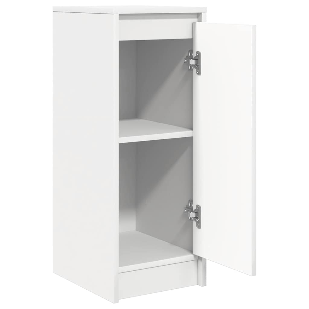 Sideboard In White 29.5 X 34 X 76 Cm Engineered Wood