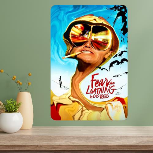 Fear and Loathing in Las Vegas Classic Movie Metal Poster Sign 20x30cm(7.8x11.8inch)
