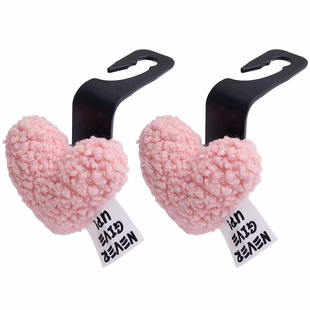 

2/1 шт. крючки для спинки автомобильного сиденья, плюшевые крючки в форме сердца, многофункциональные крючки для подголовника автомобильного сиденья, крючки для хранения сумок