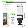 Solar Wall Light Solar Powered Flood Light with Remote Control Motion Sensor Security Street Light for Deck Fence Patio