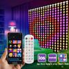 1pc Usb Powered 1x1/2x2/3x3m Smart Led Smart Curtain Fairy Lightwith App and Remote Control for Party Bedroom Camping Decor