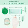 LEC Pocket Etiquette Portable Toothbrushing Sheets Made in Japan For and Illness Contains Xylitol Mint Scent (10 Sheets) / Disasters, Travel, / /