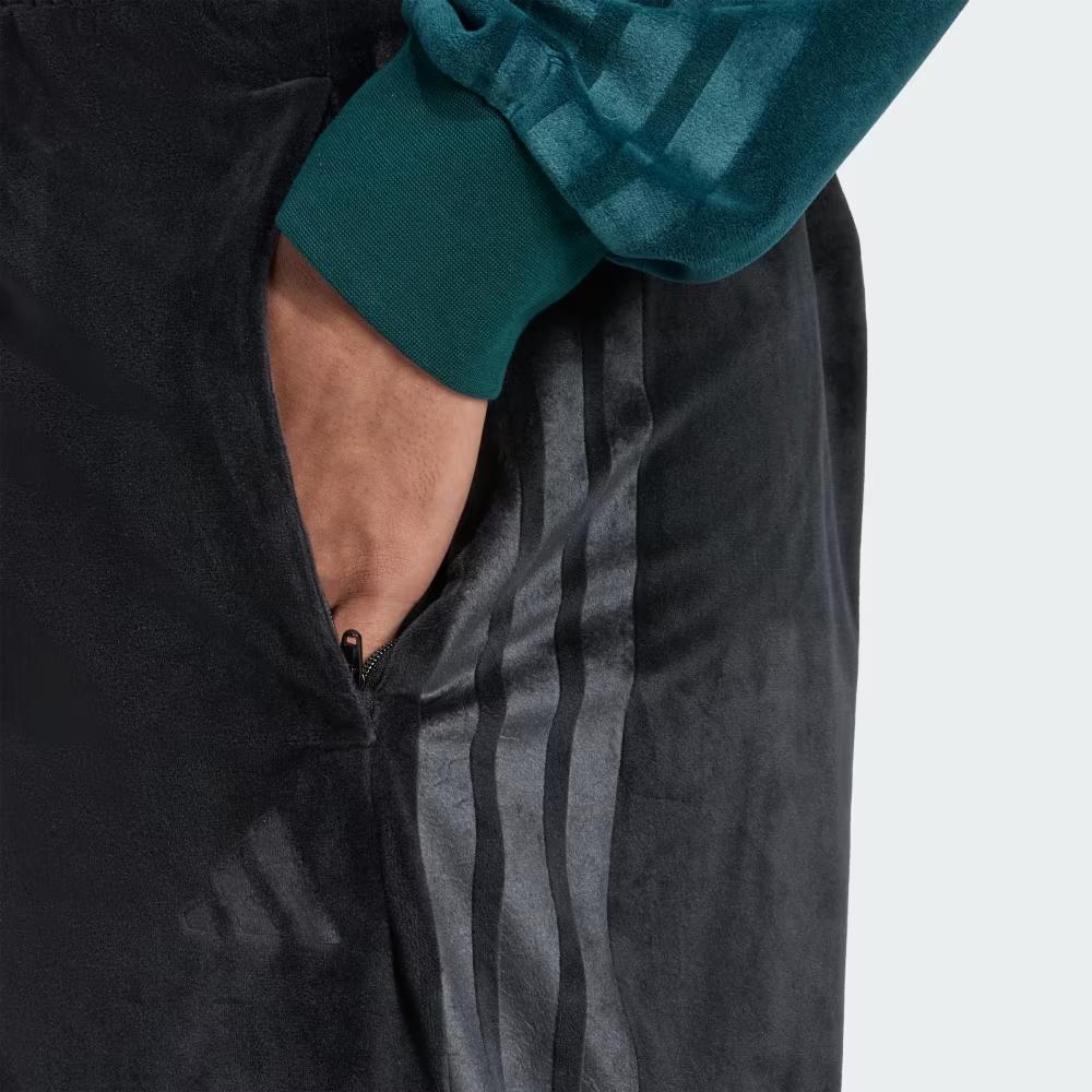 adidas Pantaloni in Velluto Nero Sportivi Uomo Fondo JM4305