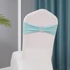 Chair Sashes Bows Wedding Lycra Chair Spandex Bands Stretch With Buckle For Chair Covers Decoration Party Dinner Banquet