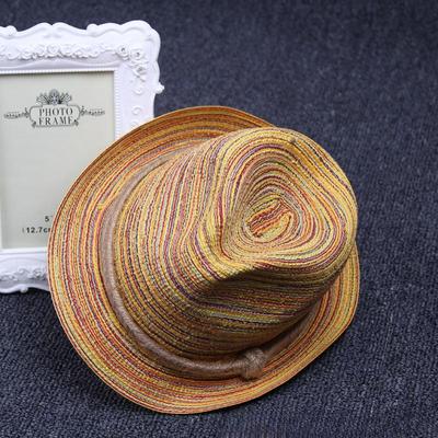 Chapeau de plage parent-enfant printemps et été Mère et fille Protection solaire Chapeau de soleil Chapeau de soleil pour femmes Protection UV Mode extérieure Petit chapeau de paille