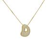 Luxury Zircon 26 English Letter Pendant Necklace for Women Gold Plated Stainless Steel Chain Fat Alphabet Hip Hop Necklace