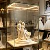 Desktop Ornament 3D Printed Bride Groom Figure Romantic Sculpture Home Style Decorative Figurine Wedding