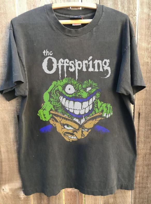 1995 The Offspring Tour Music Graphic Charcoal Unisex T shirt S5XL WA4151 Unisex T-Shirt M