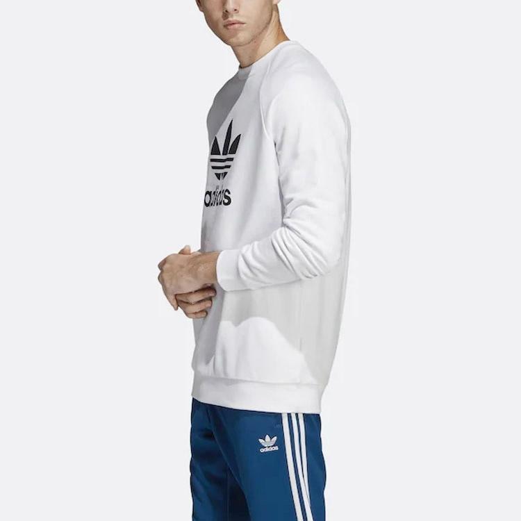 adidas originals Trefoil Warm-Up Crew Sweatshirt 'White' Men's DV1544