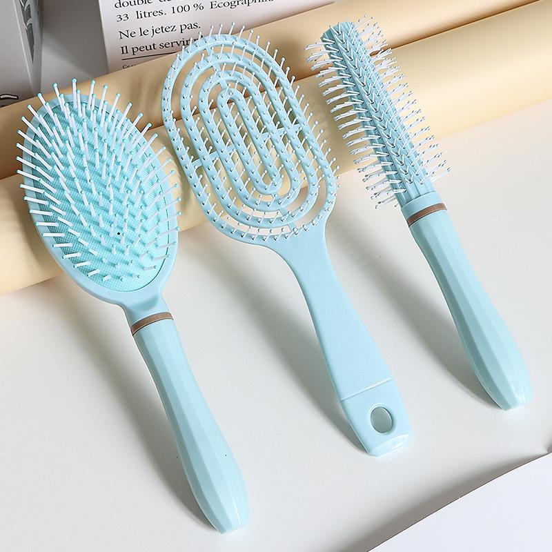 Women's Air Cushion Massage Comb - Anti-Static Curved Design for Styling and Detangling
