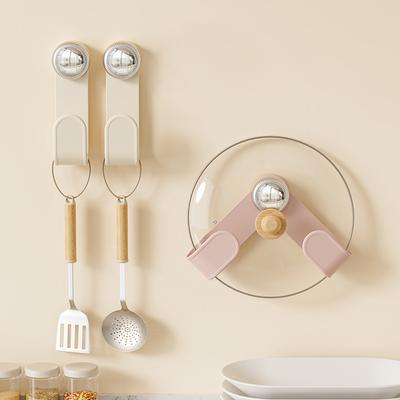 Rotatable Wall Mounted Pots Lid Holder for Kitchen Cutting Board Organizer Space Saving Cabinet Door Storage Rack