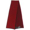 Pristine FENDI Scarf FF Logo Zucca Pattern Red wool Women FXS346 Used