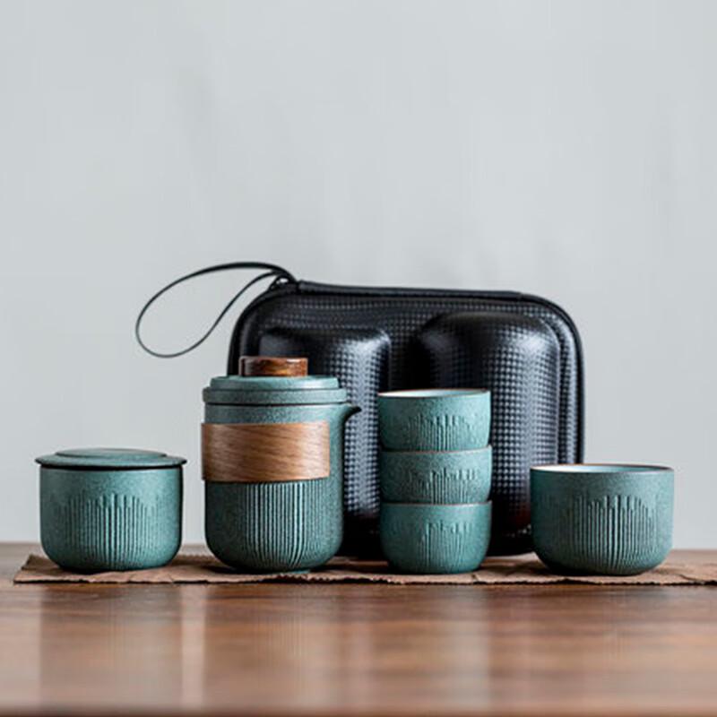LISM Portable Ceramic Travel Tea Set