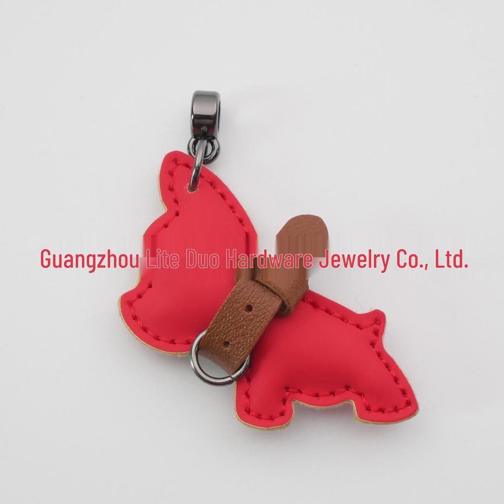 Handmade French Bulldog Pendant: Cute, High-Grade Keychain Accessory for Couples