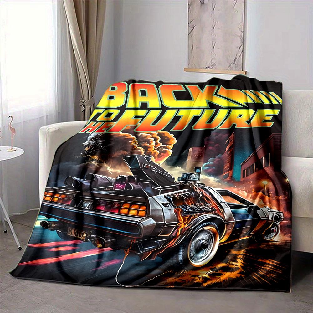 1PC Back to the Future Blanket, Throw For Sofa, Bed, Travel, Camping, Livingroom,