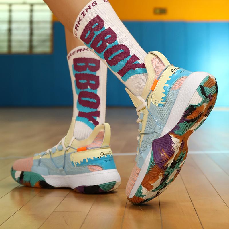 35-46 Teen Adult Large Shock Absorbent Anti Slip Wear Resistant Breathable Outdoor Basketball Shoes Casual Sports Shoes