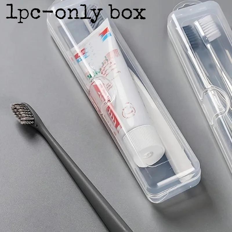 Transparent Toothbrush Storage Box Convenient Travel Toothbrush Holder Portable Toothbrush Case Toothbrush Travel Case