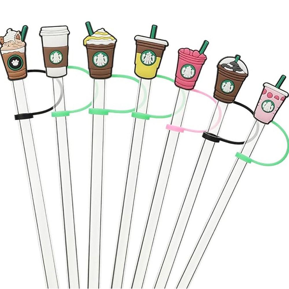 1/4Pcs BPA Free Drinking Straw Tips Cover Protectors Cap Straw Cap Durable Silicone Straw Cover