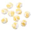 10pcs 2.5cm Cloth Fabric Flower Three Colors Handmade Artificial Flowers For DIY Wedding Party Clothing Headwear Decor Supplies