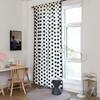 Nordic, Simple And Versatile Blackout Half Curtain Black And White Polka Dots Balcony Floating Curtain Finished Product