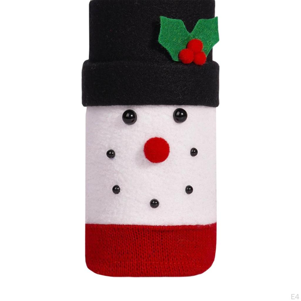 Weihnachts-Weinflaschenhülle Feiertags-Pullover Tischdeko Partygeschenke, Wiederverwendbar