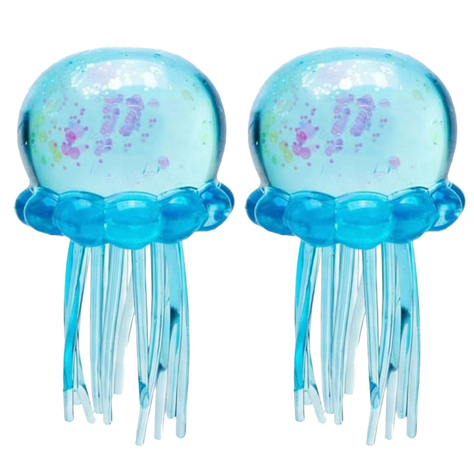 

2pc Stress Relief Squishy Jellyfish Sensory Toy Soft Squeeze Fidget Toy for Anxiety and Focus Durable Material for Kids and Adults