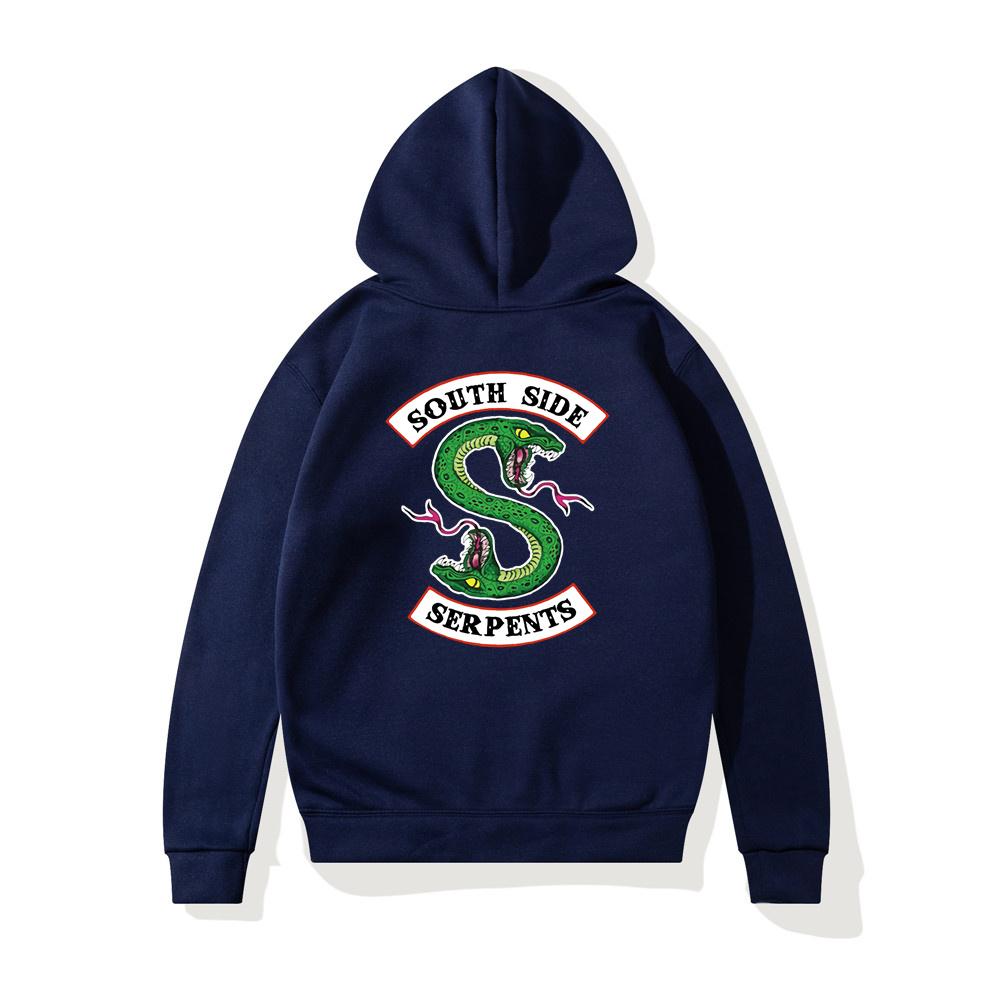 Hip Hop Riverdale South Side Serpents Women Hoodies Fleece Woman Harajuku Pullover Y2K Unisex Hoody Clothes Streetwear