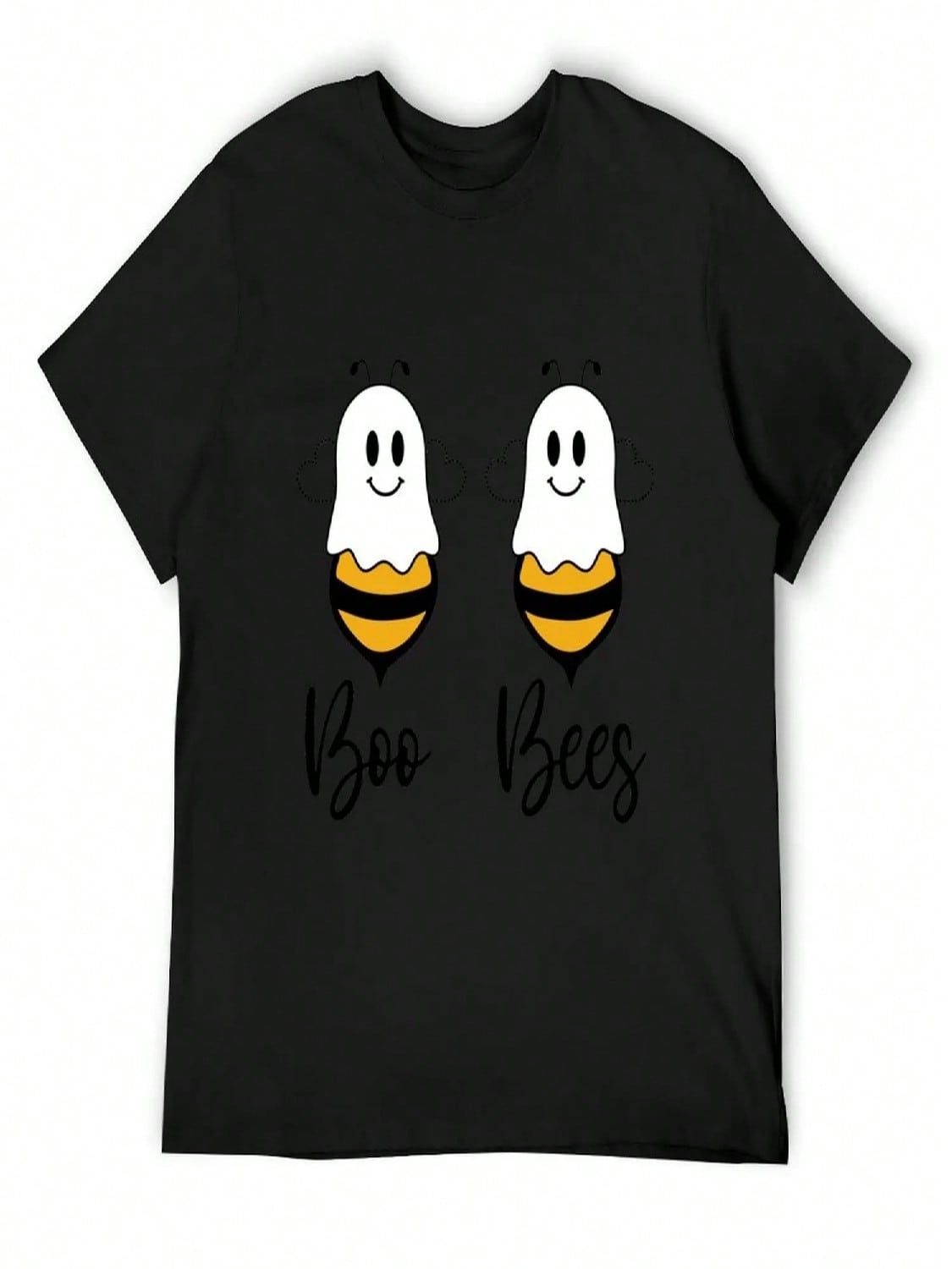 Boo Bees Couples Halloween Costume T-Shirt Summer Clothes Cute Tops unisex T Shirts High Quality S разноцветный