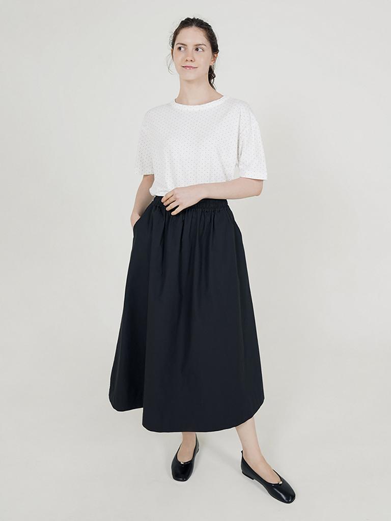 Chikita All-Band A Skirt (Light Cotton) Black 252401Sbk