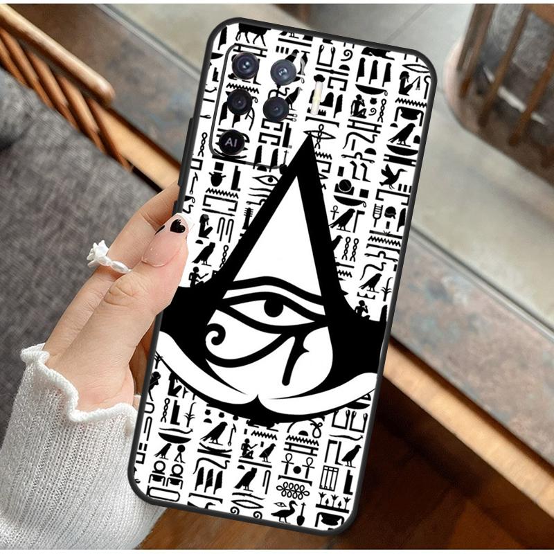 Egyptian Eye Of Horus Phone Case For Oppo A16 A76 A78 A96 A58 A18 A38 A98 A17 A77 A80 A40 A60 A74 A94 A54 A15 A57S