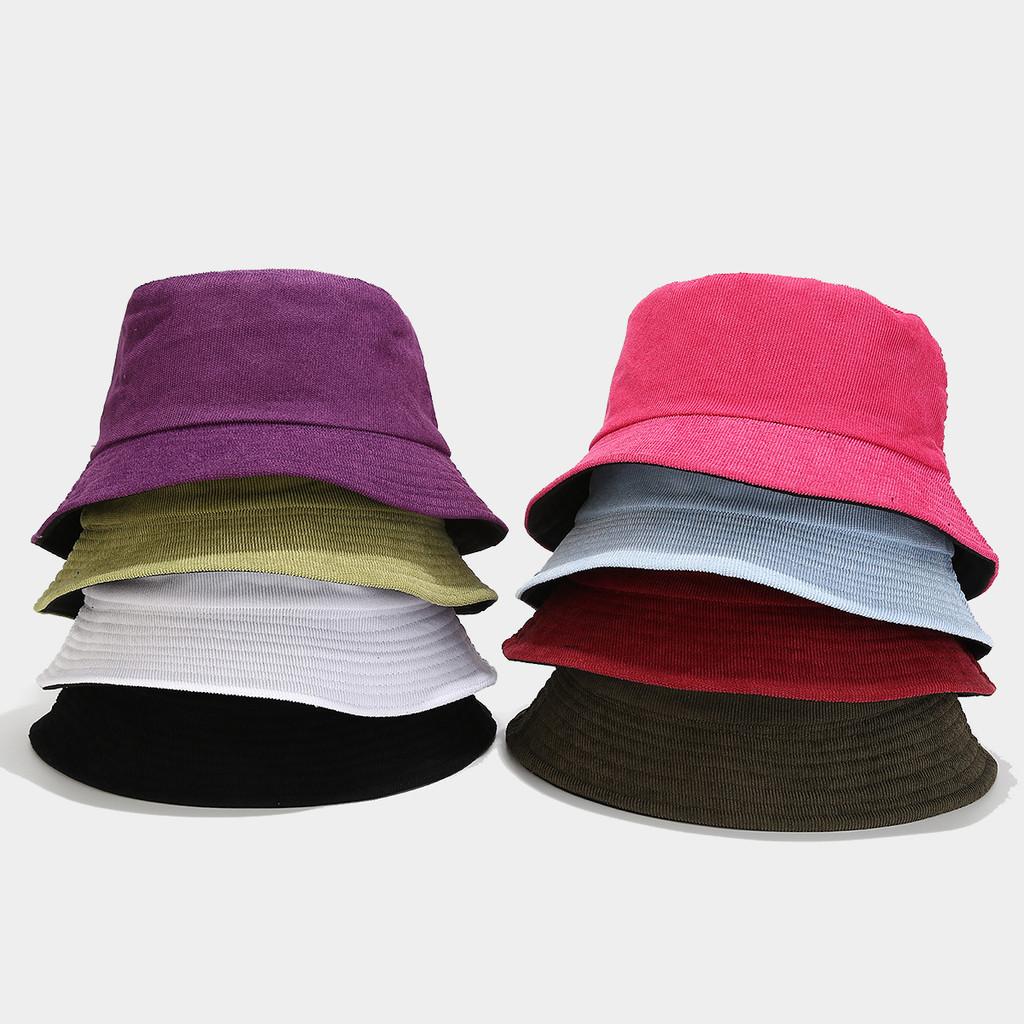 Cappello da Pescatore in Velluto a Coste Vintage per Donne e Uomini Con Protezione Solare Per Attività all'Aperto