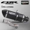 Per CB400 CBR400 CB500F CB500X CBR500 CBR500R 2016 - 2022 Scarico Moto Escape Moto tubo di collegamento intermedio Silenziatore 51mm