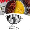 Flavor Pot Set, Stainless Steel Chinese Cooking Vessel for Home Use